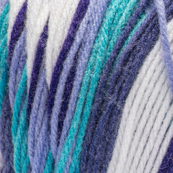 Red Heart Granny Square: Soft White - Amethyst