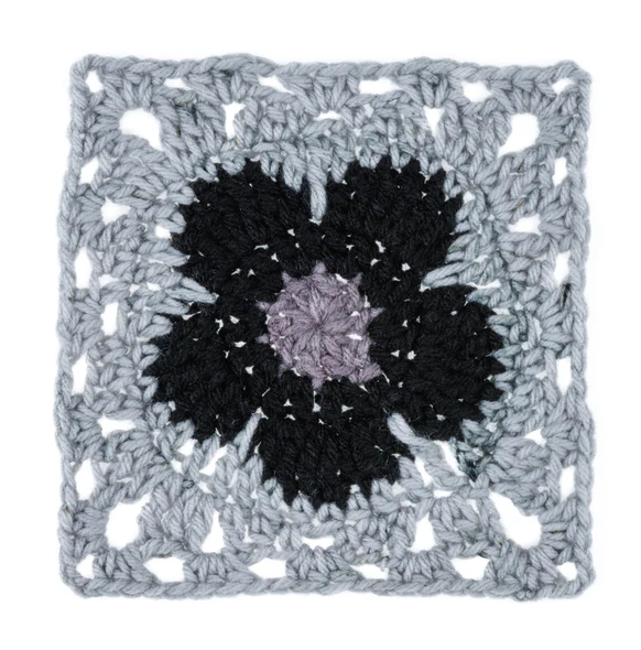 Red Heart Flower Power: Black Dahlia