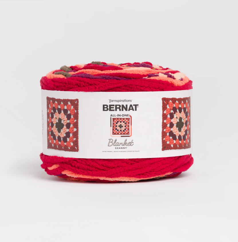Bernat All In One Blanket Granny: Bonfire