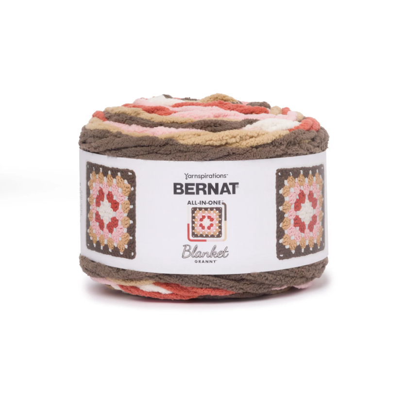 Bernat All In One Blanket Granny: Choco Berry
