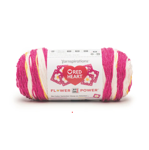 Red Heart Flower Power: Peony Pop