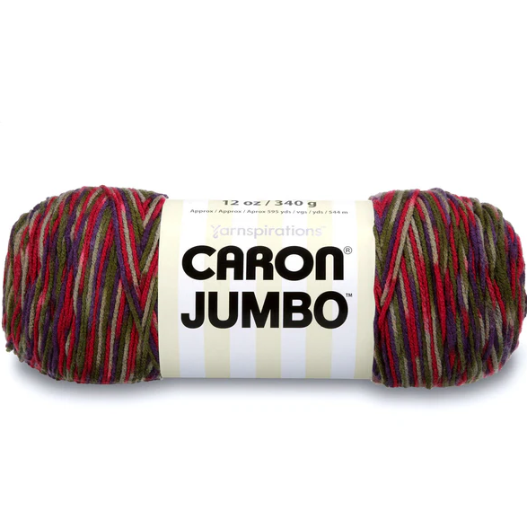 Caron Jumbo Prints Land Mand Garen - 2 Pack van 340g/12oz - Acryl - 4 Medium (Worsted) - 595 Yards - Breien/haken Caron Jumbo Prints Land Mand Garen - 2 Pack van 340g/12oz - Acryl - 4 Medium (Worsted) - 595 Yards - Breien/haken