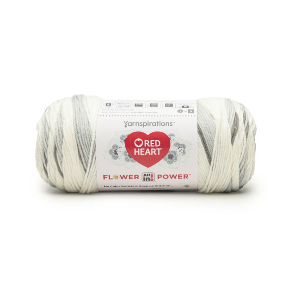 Red Heart Flower Power: Silver Sage