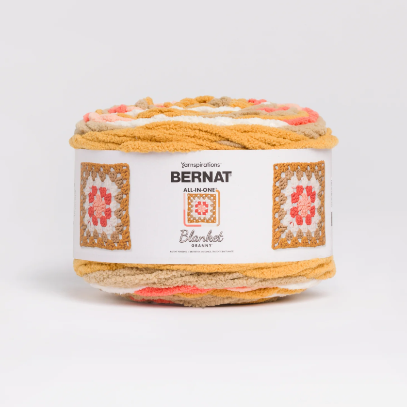Bernat All In One Blanket Granny: Solar Shimmer