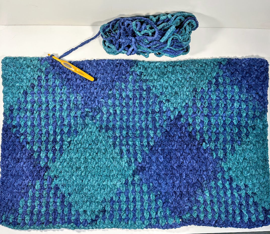 Bernat Blanket Color Pooling: Highland Green – Color Pooling Crochet