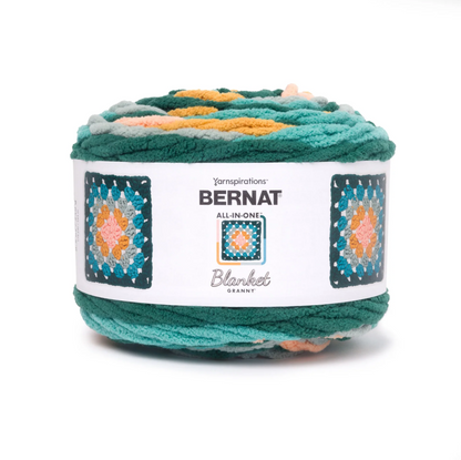 Bernat All In One Blanket Granny: Seaside Shine