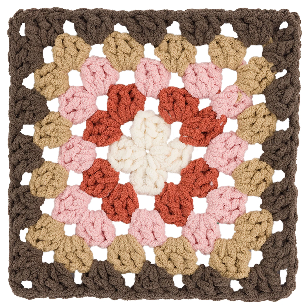 Bernat All In One Blanket Granny: Choco Berry