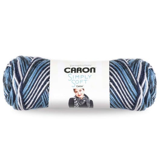 Caron Simply Soft Camo: Blue Camo