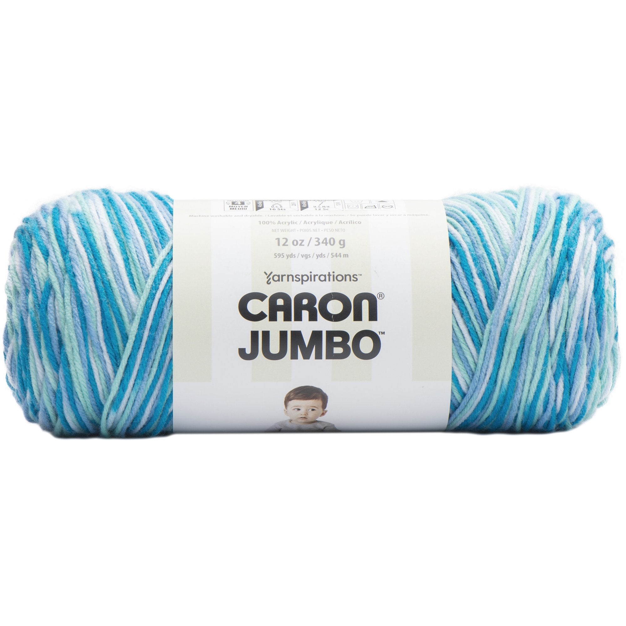 Caron Jumbo: Blue Raspberry – Color Pooling Crochet