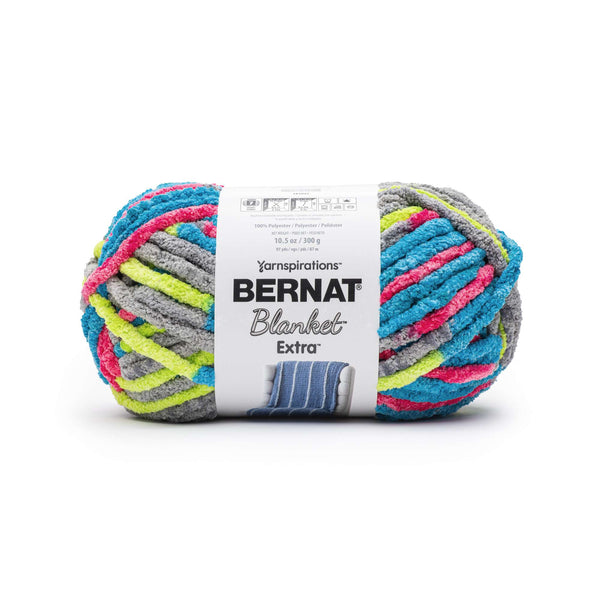 Bernat Blanket Extra: Bright Lights Varg – Color Pooling Crochet