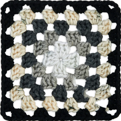 Red Heart Granny Square: Black - Dove