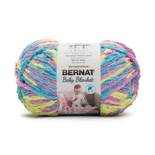 Bernat Baby Blanket: Jelly Beans