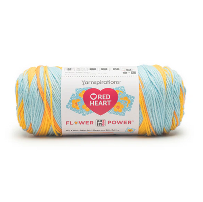 Red Heart Flower Power: Marigold