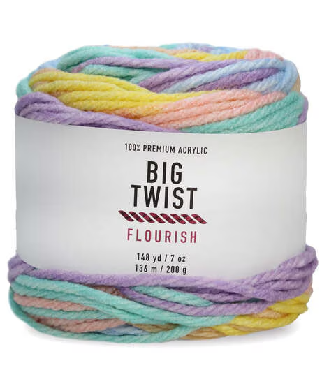 Big Twist Flourish: Ski Lodge Pastels Stripe