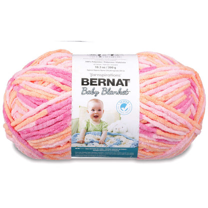 Bernat Baby Blanket: Peachy