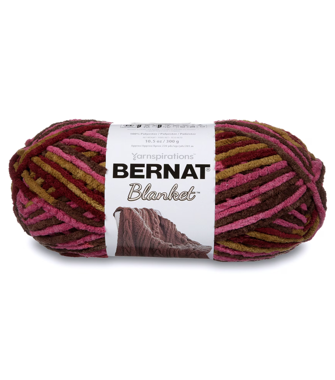 Bernat Blanket: Plum Chutney – Color Pooling Crochet