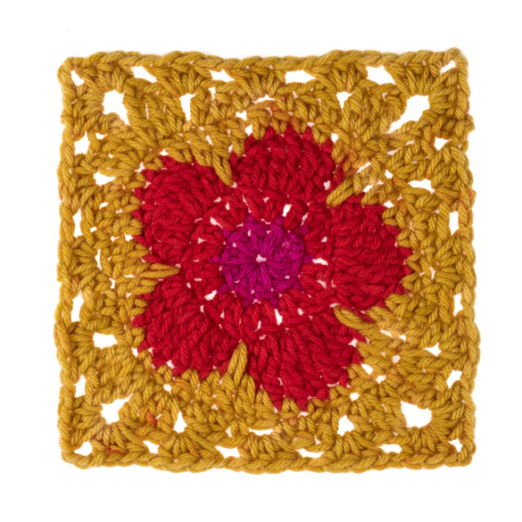 Red Heart Flower Power: Poppy Star