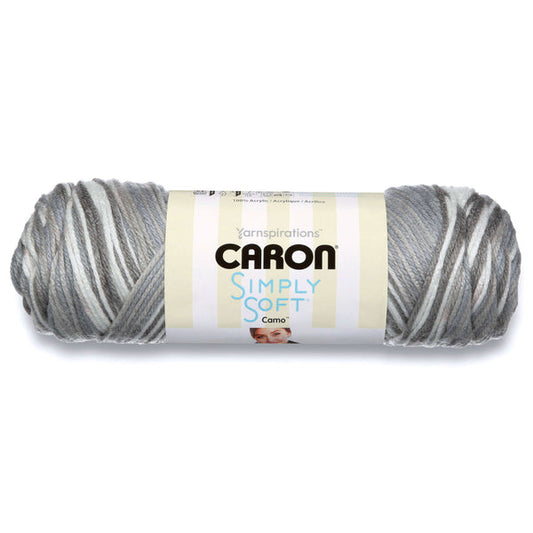 Caron Simply Soft Camo: Snow Camo