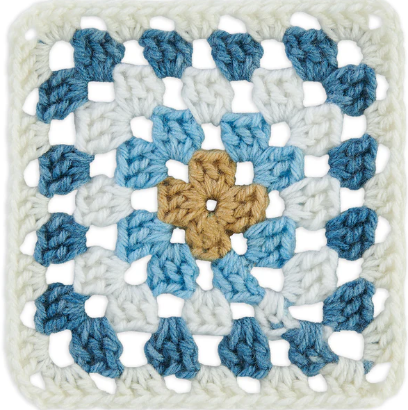 Red Heart Granny Square: Aran - Soft Sky