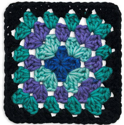 Red Heart Granny Square: Black - Totally Tea