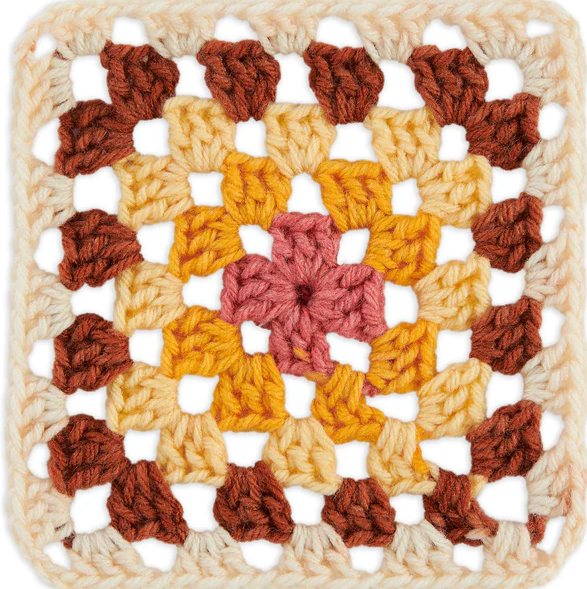 Red Heart Granny Square: Aran - Warm Wheat